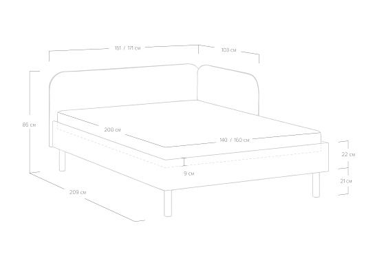 Кровать Julia