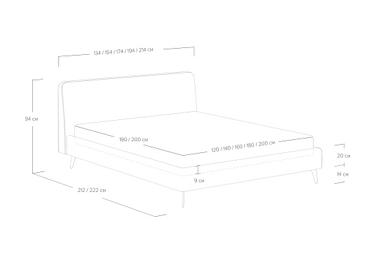 Кровать Boston